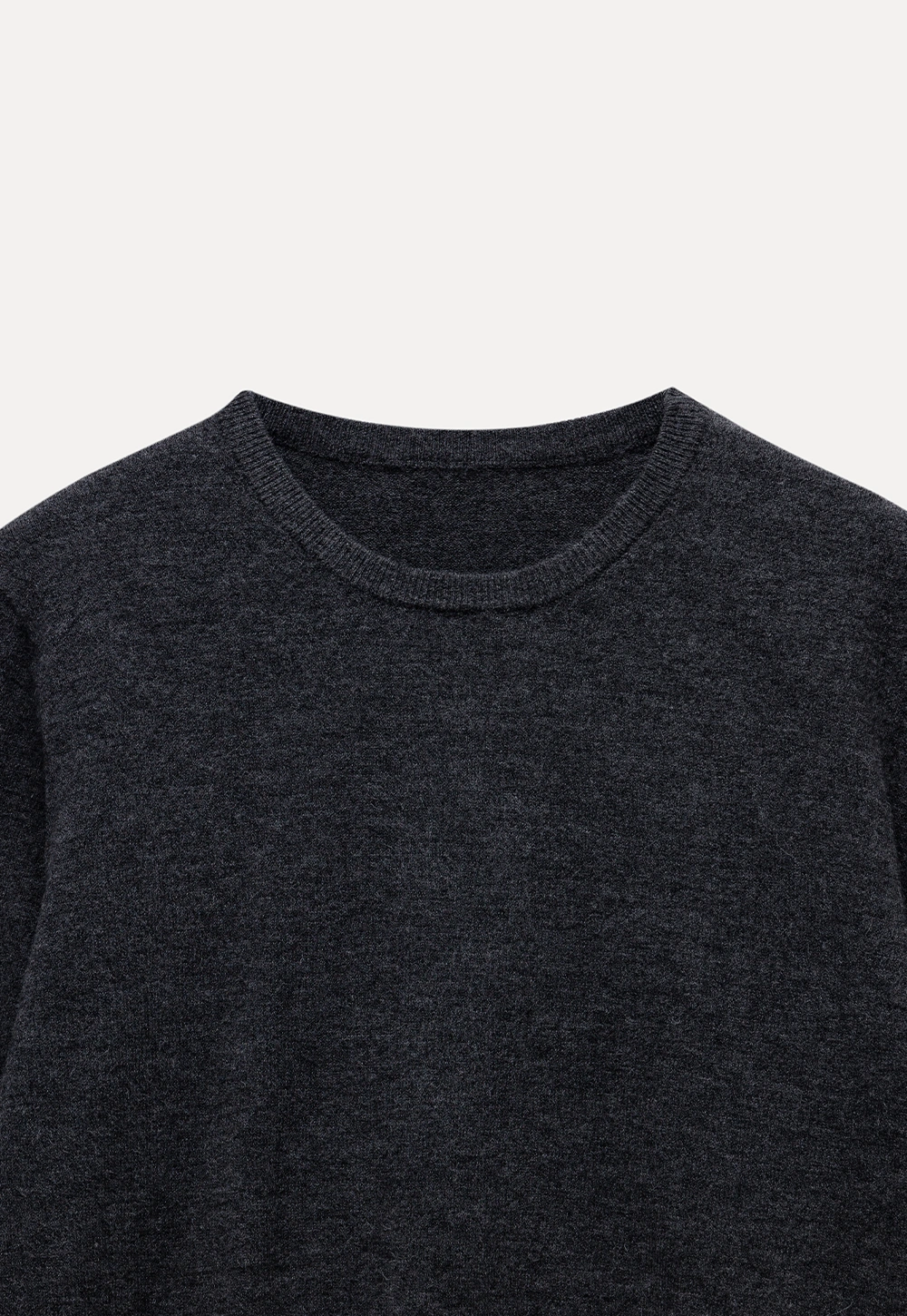 Womens Knit Sweater with Lace Hem