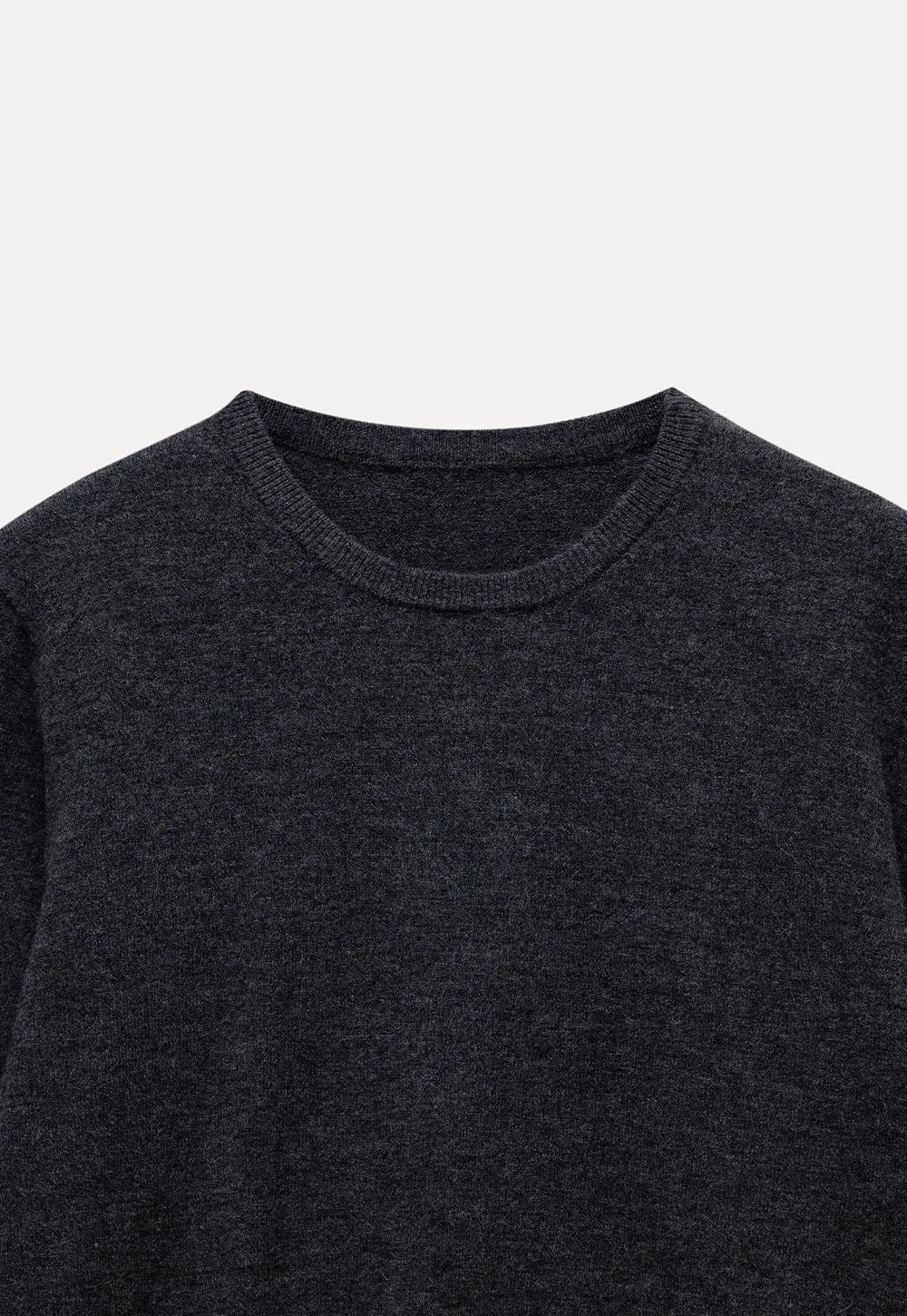 Womens Knit Sweater with Lace Hem