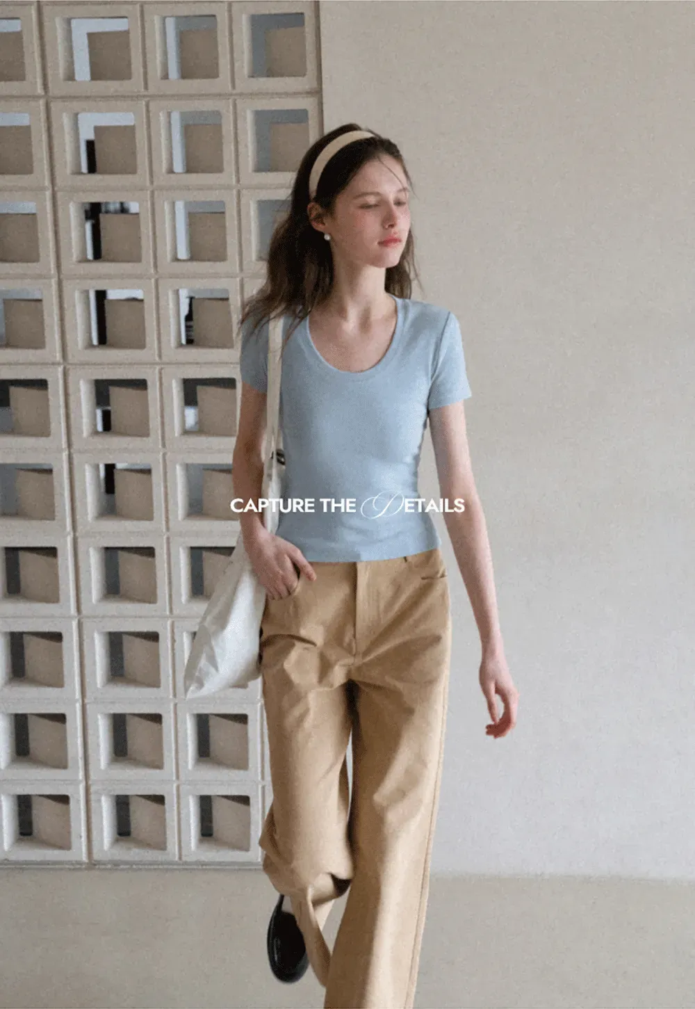 Short Sleeve Crop Top with Back Buttons