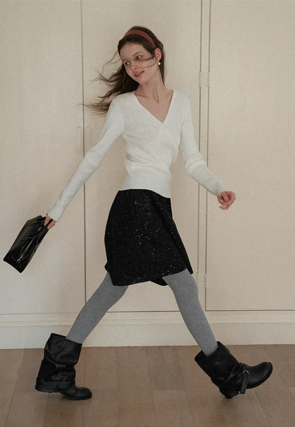 Sparkle Flare Skirt with Elastic Waist