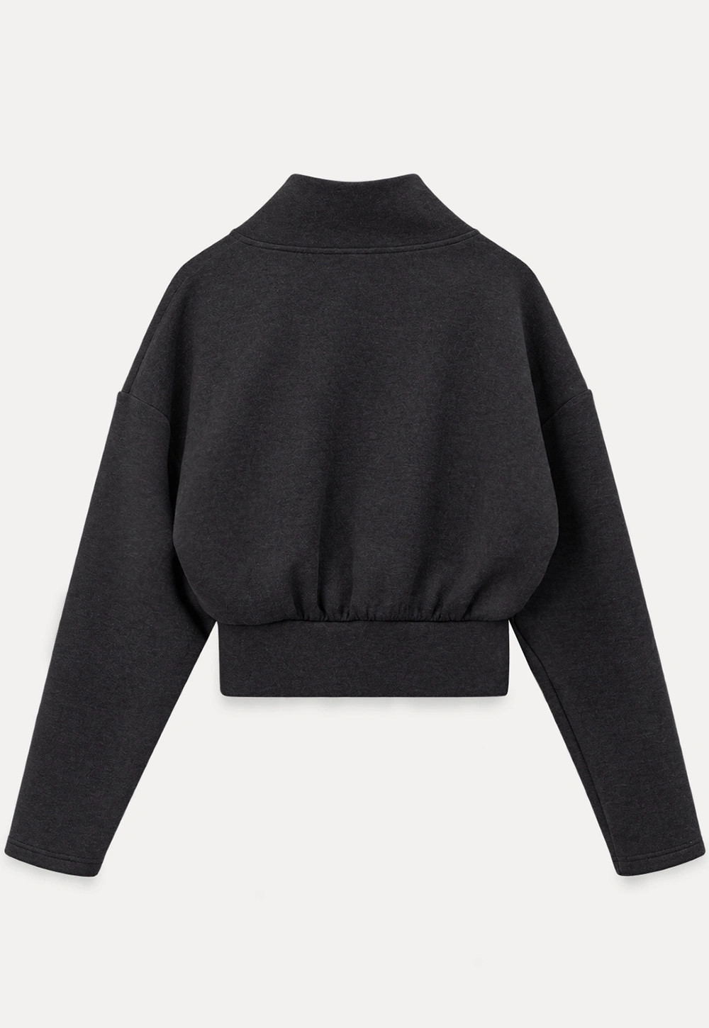 Cropped Open Front Cardigan and Wide Leg Drawstring Pants