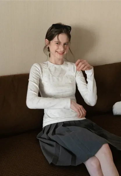 Floral Print Long Sleeve T-Shirt