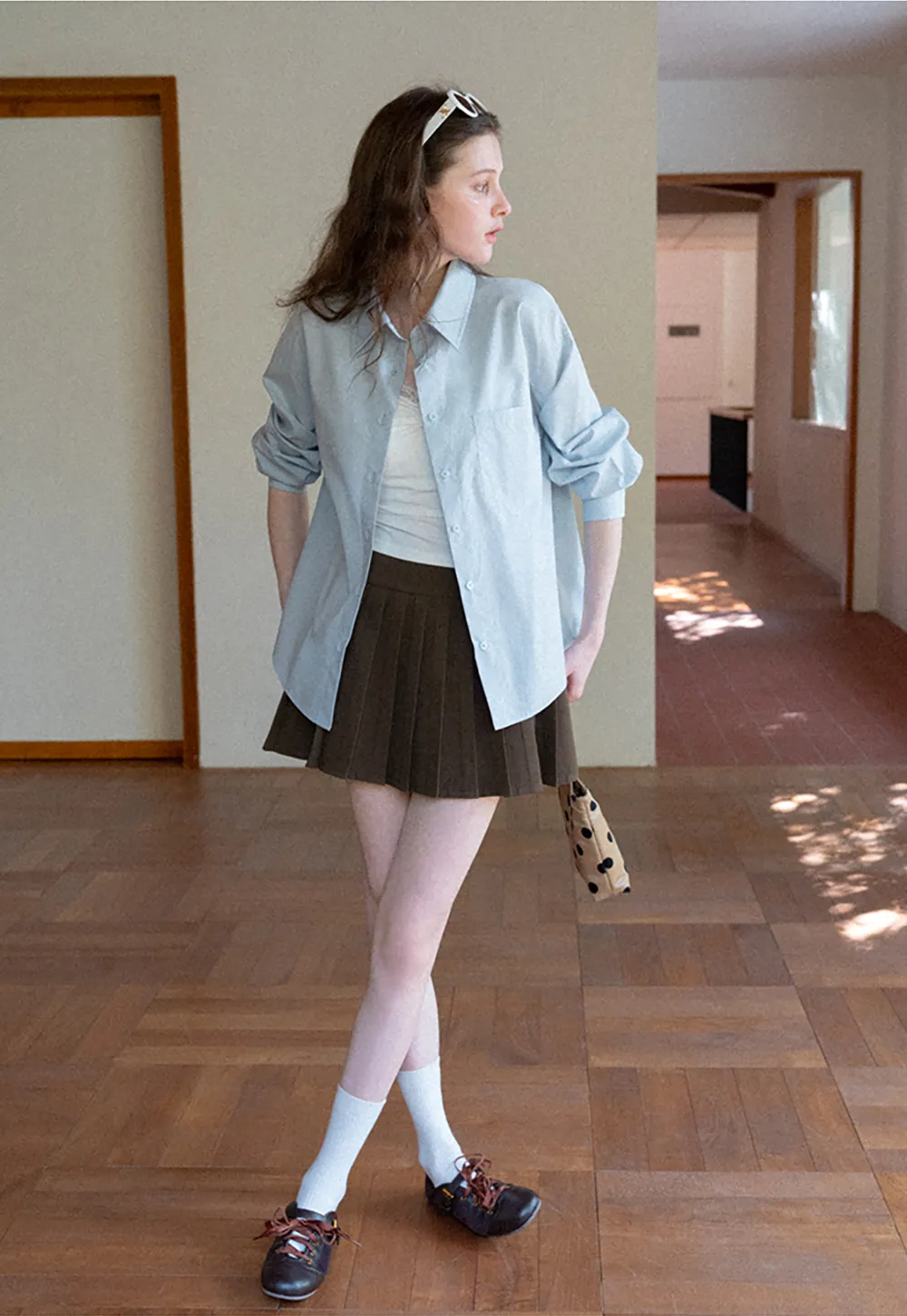 Lace Trimmed V Neck Camisole with Ruched Detail