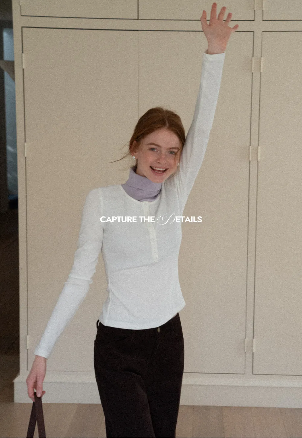 Stylish Gray Long-Sleeve Turtleneck Top