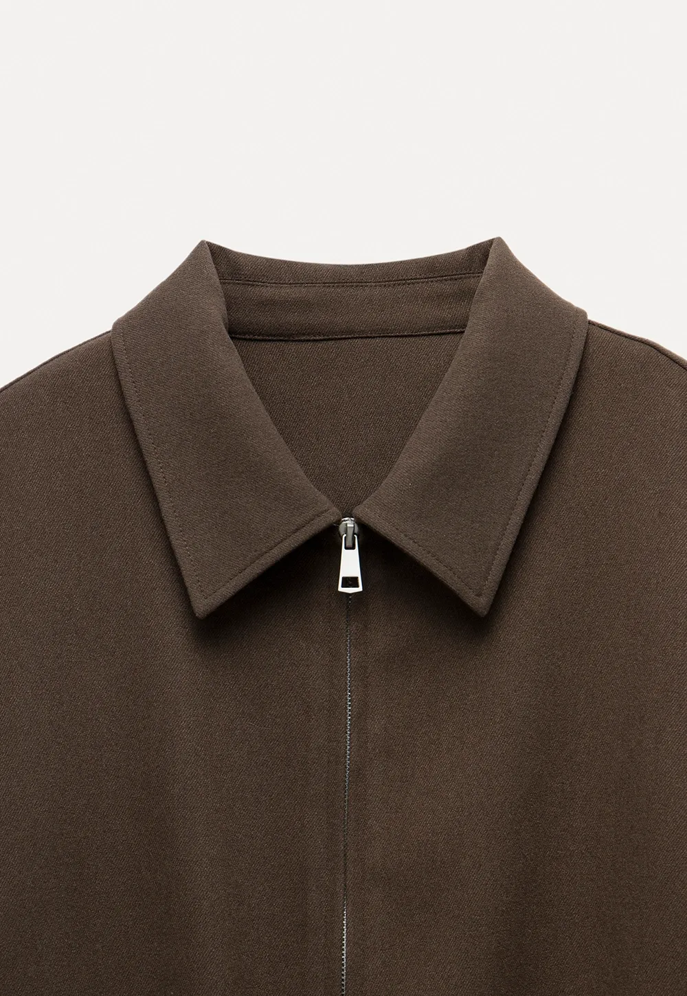 Women Zip Up Short Jacket Casual Long Sleeve Coat