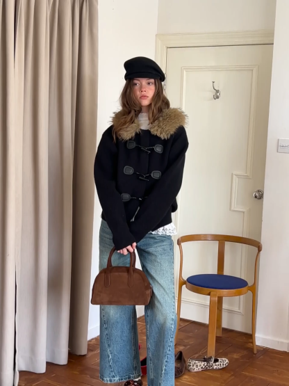 Wide-Leg Denim Jeans