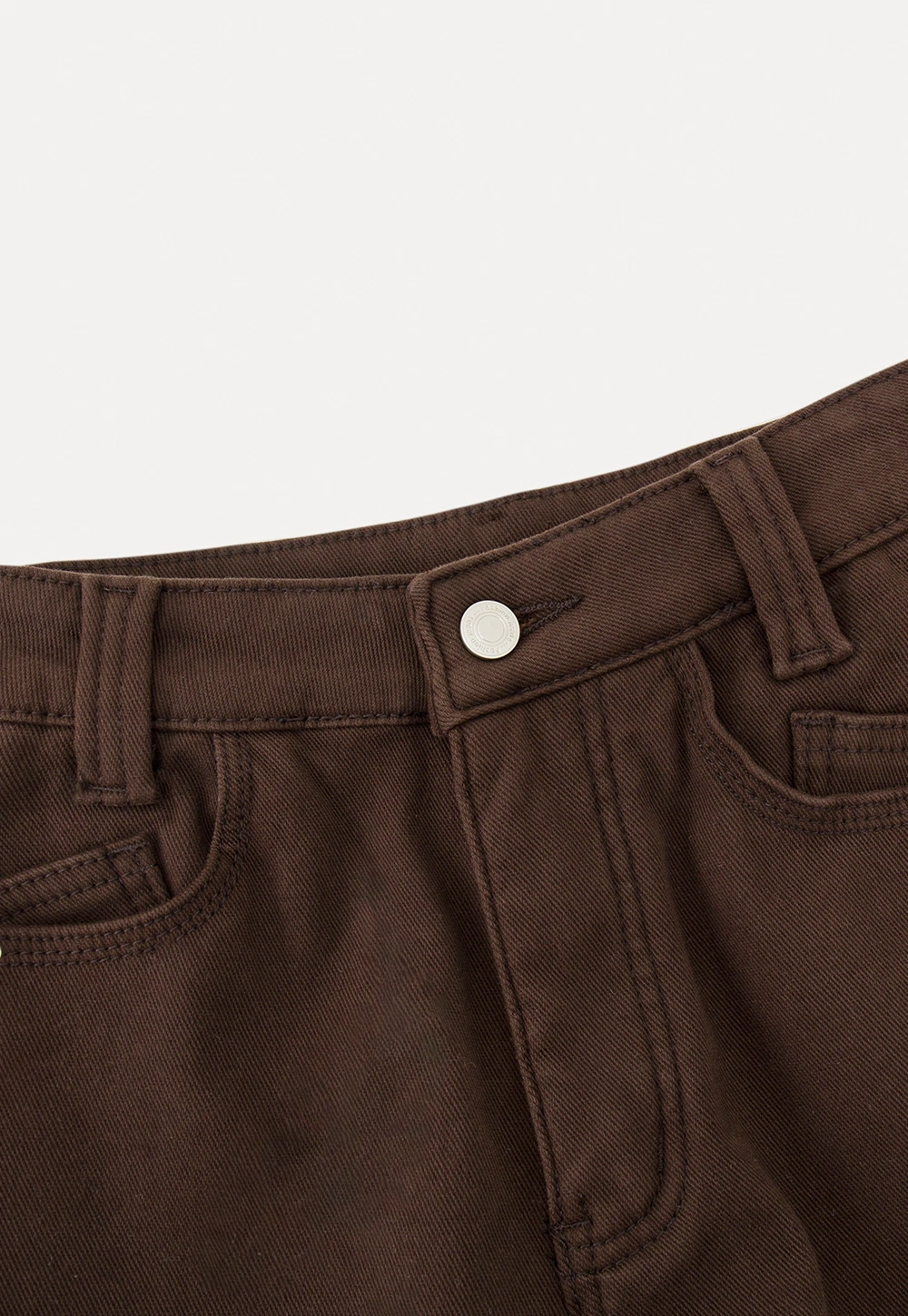 Soft Cotton Wide-Leg Pants with Button Detail