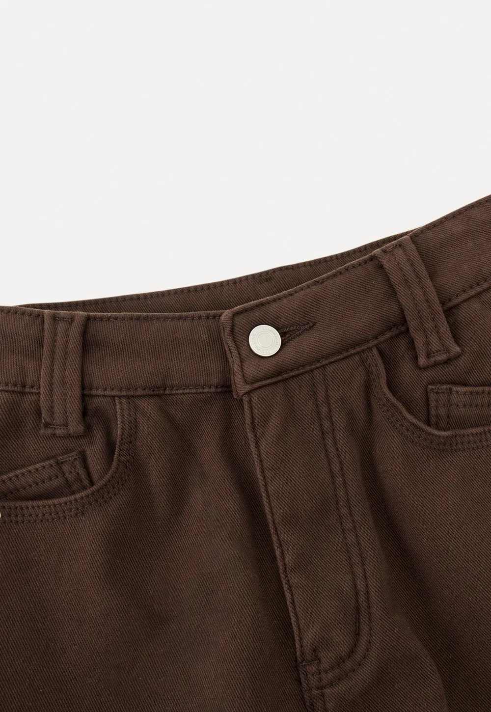 Soft Cotton Wide-Leg Pants with Button Detail