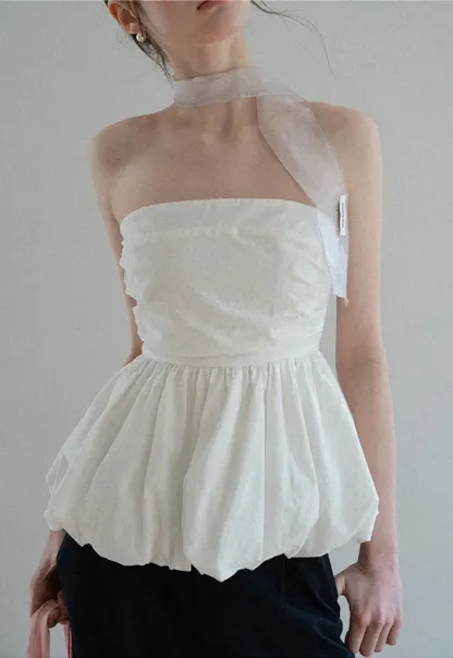 Smocked Waist Checkered Tank Top