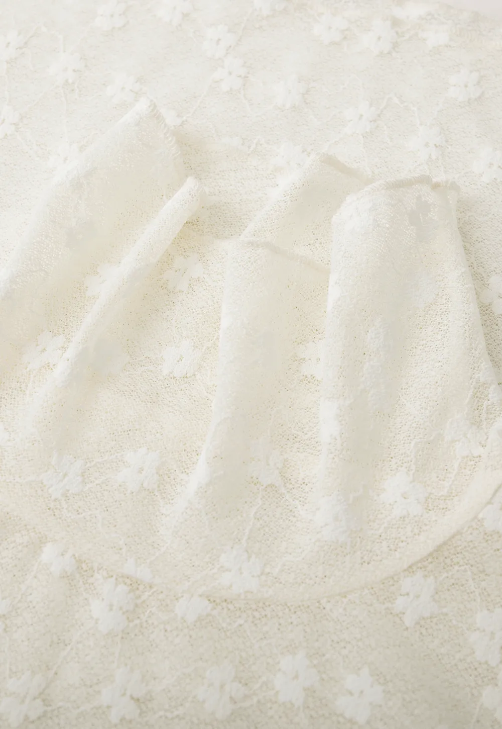 Sheer Star Print Long Sleeve Top