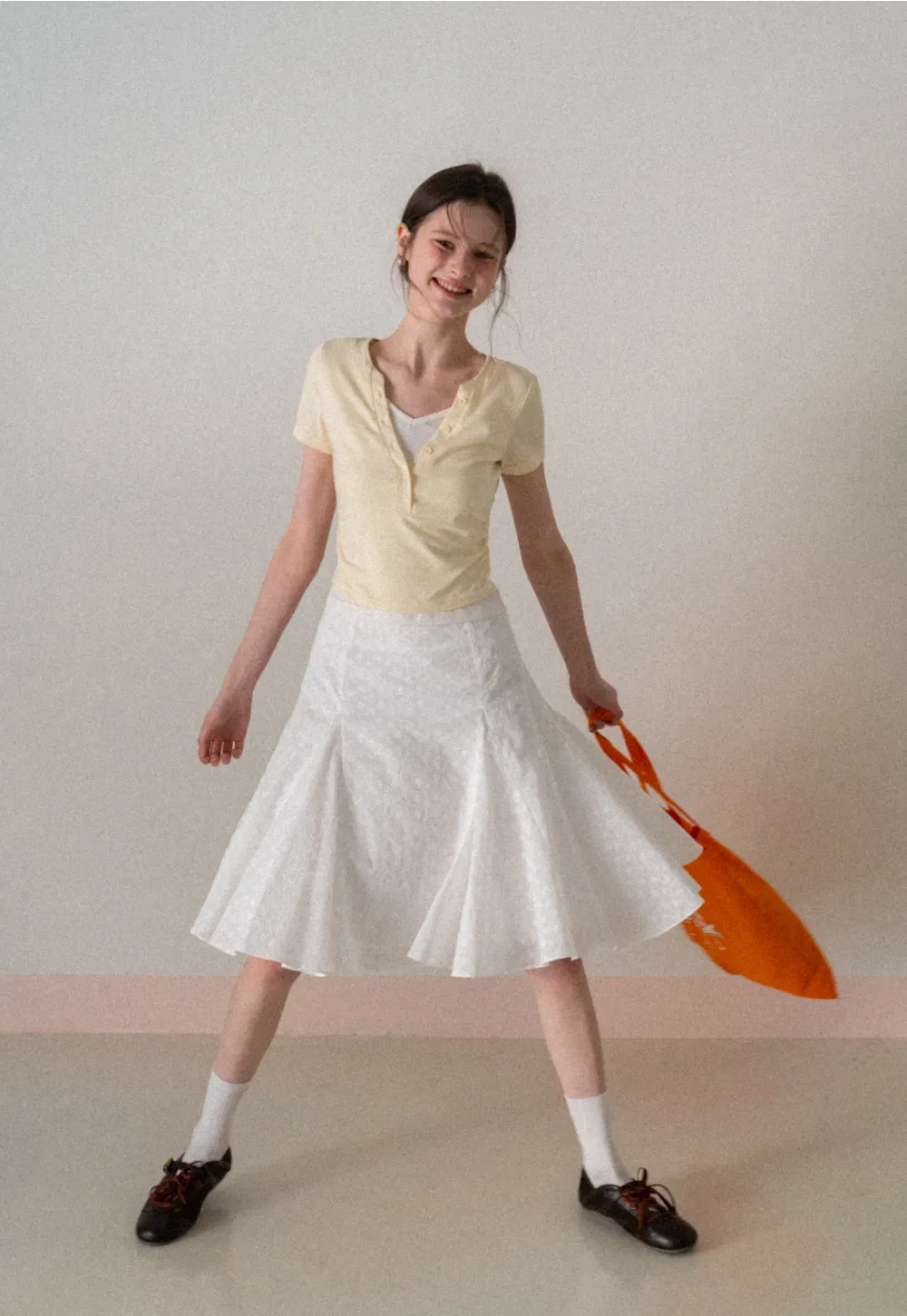 Short Sleeve T Shirt with Round Neck