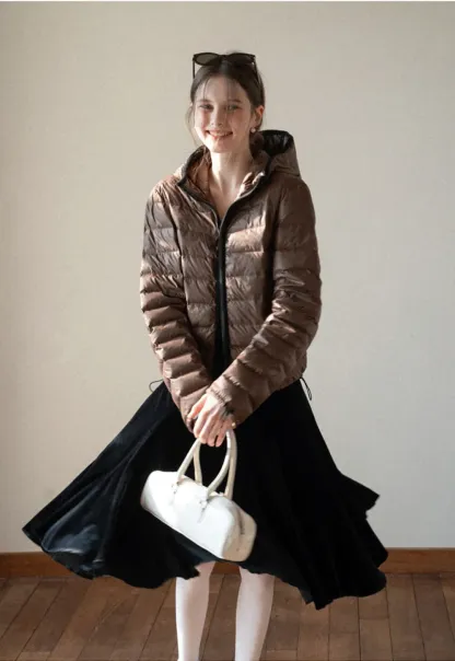 Velvet Pleated Mini Skirt