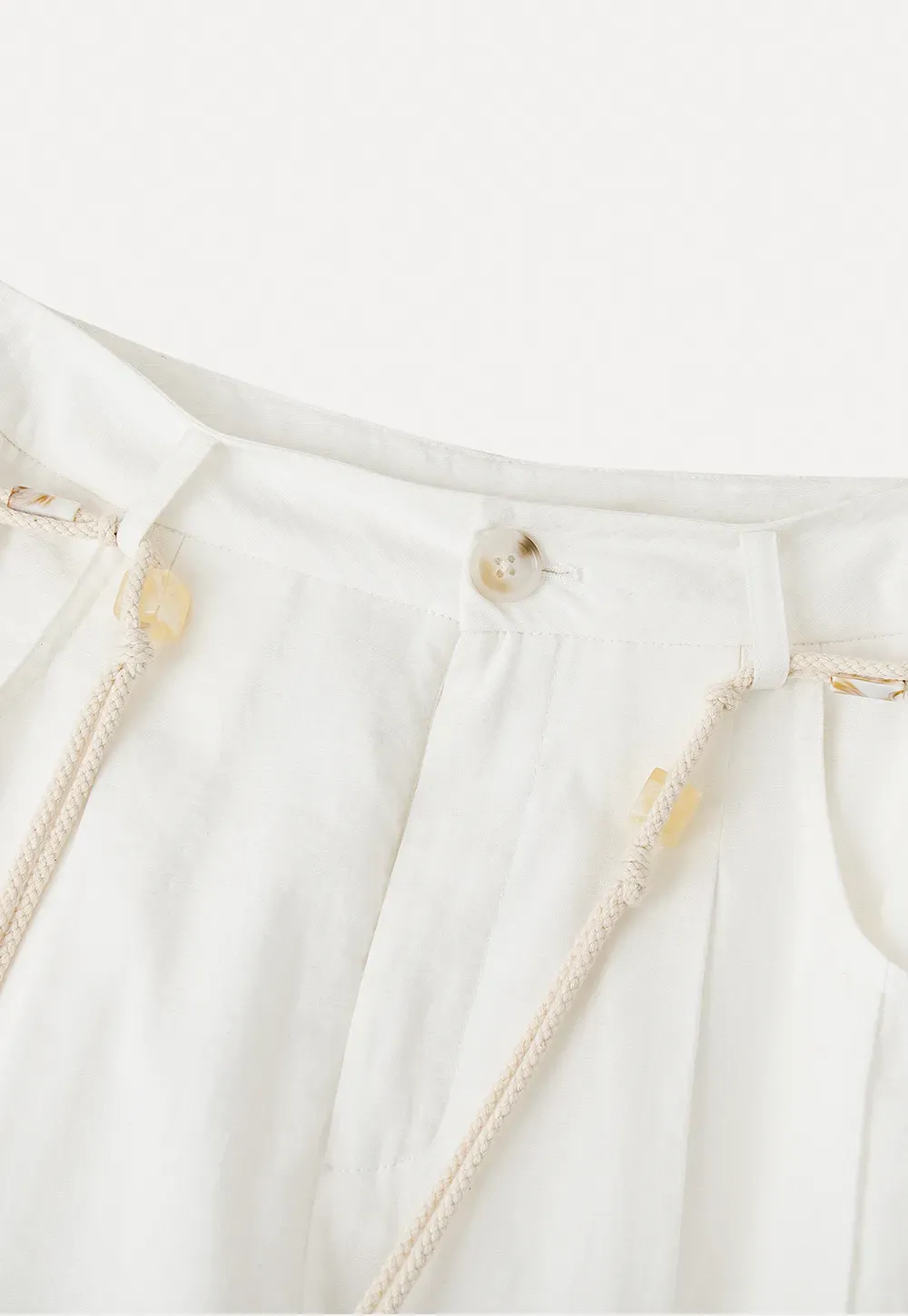 Casual Pants with Wide Legs and Pleats