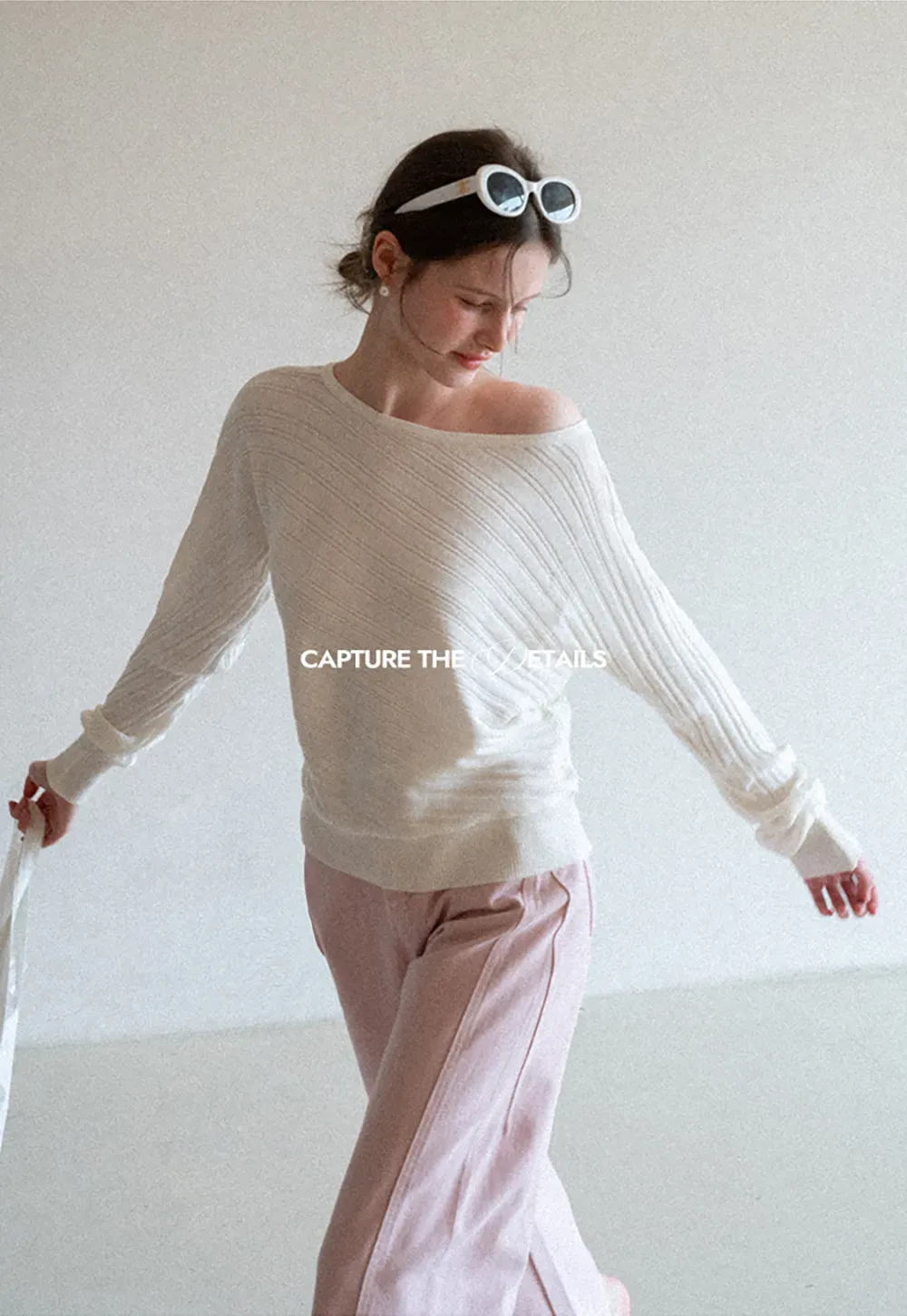 Wide leg high waist denim pants with belt loops