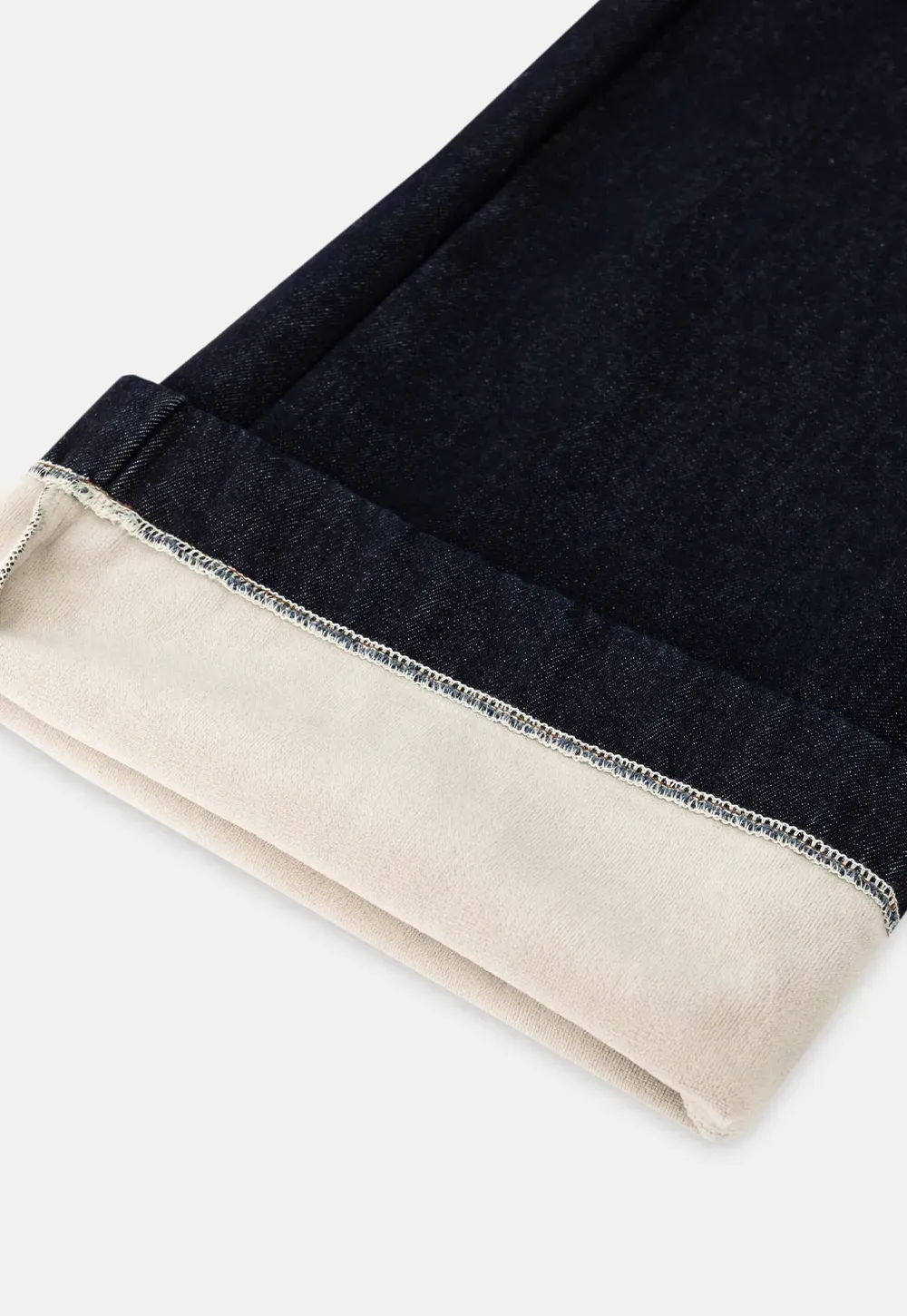 Dark Denim Wide-Leg Pants