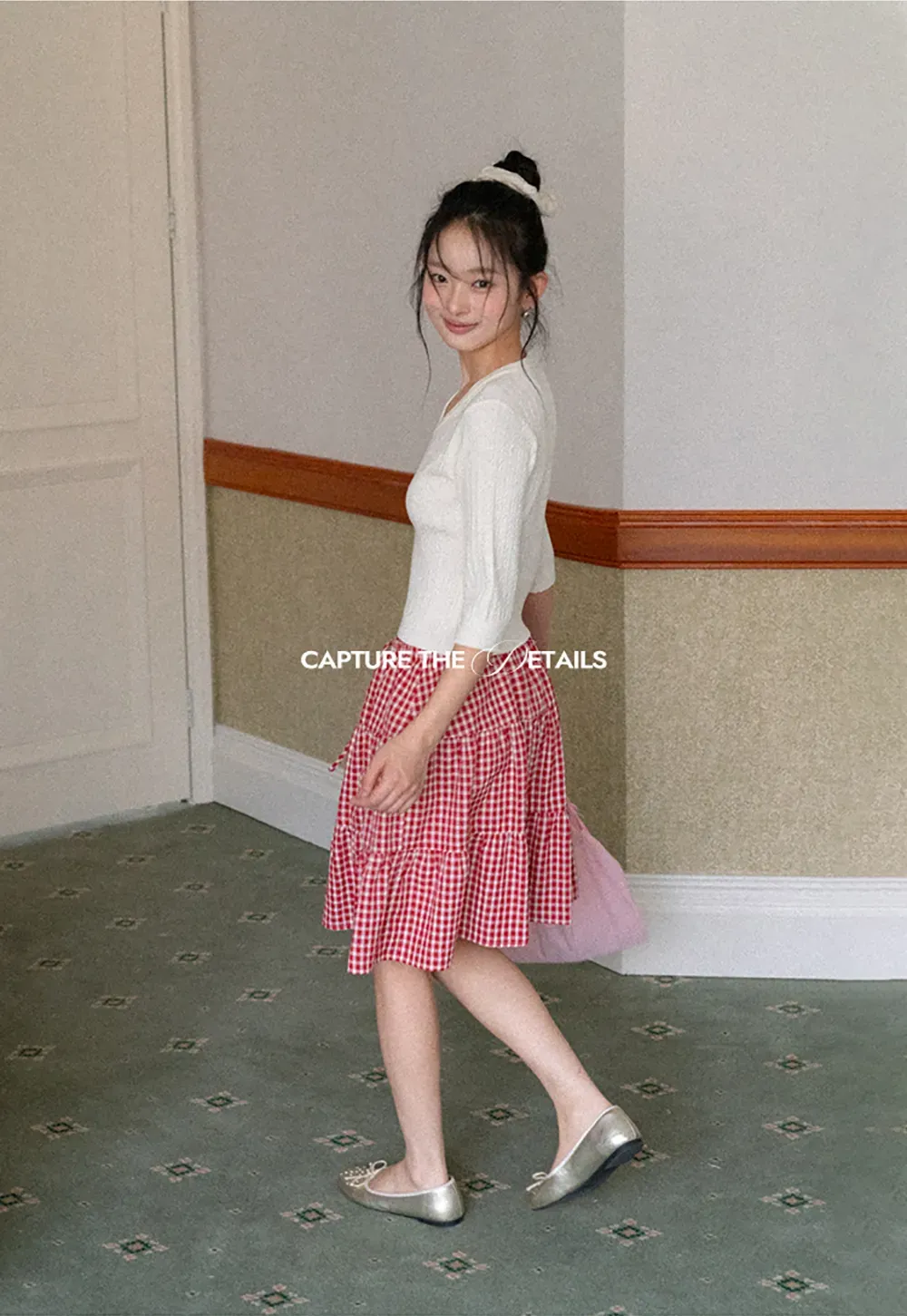 V Neck Ribbed Knit Crop Top