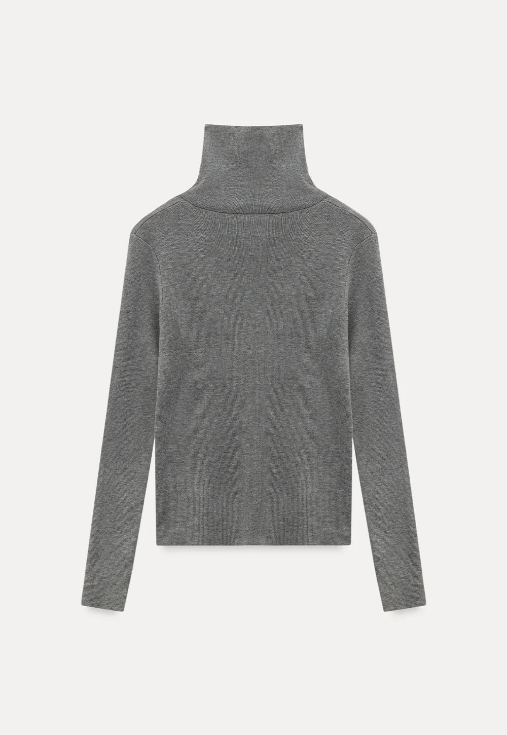 Turtleneck Sweater Long Sleeve Knitwear Women's Fitted Top
