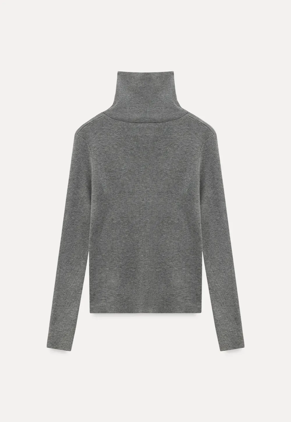 Turtleneck Sweater Long Sleeve Knitwear Women's Fitted Top