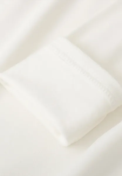 Elegant Long Sleeve Top with Ruffled Hem and Collar Design