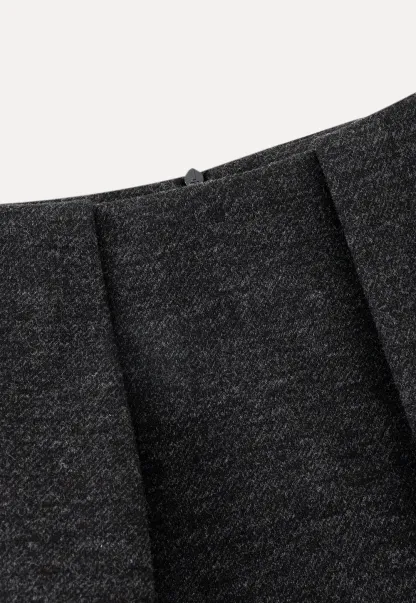 Classic Woolen A-Line Skirt for Women