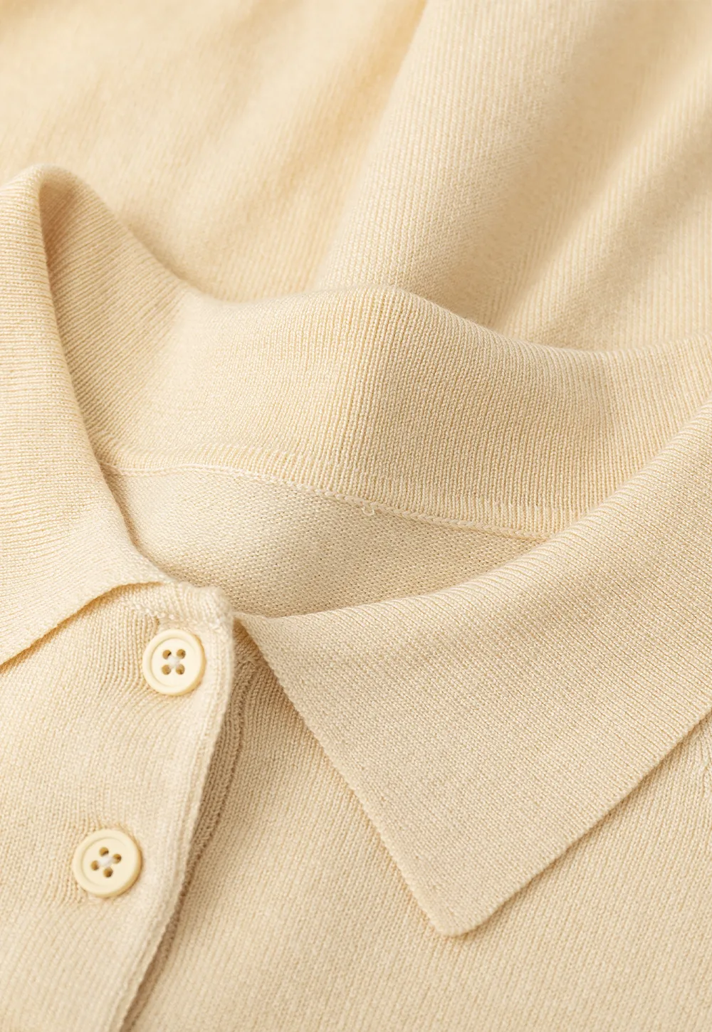 Short Sleeve Knit Polo Shirt