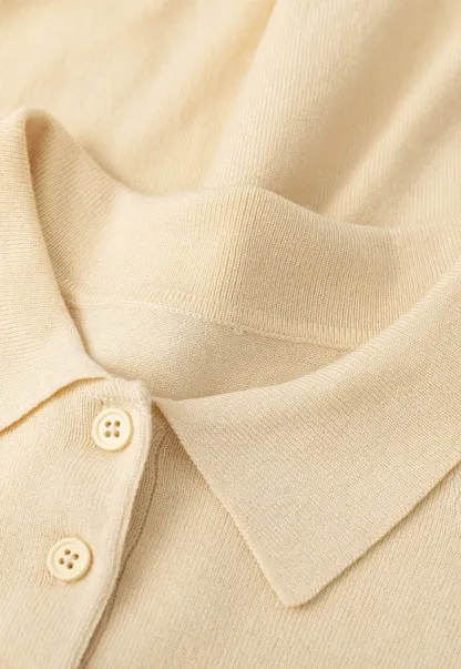 Short Sleeve Knit Polo Shirt