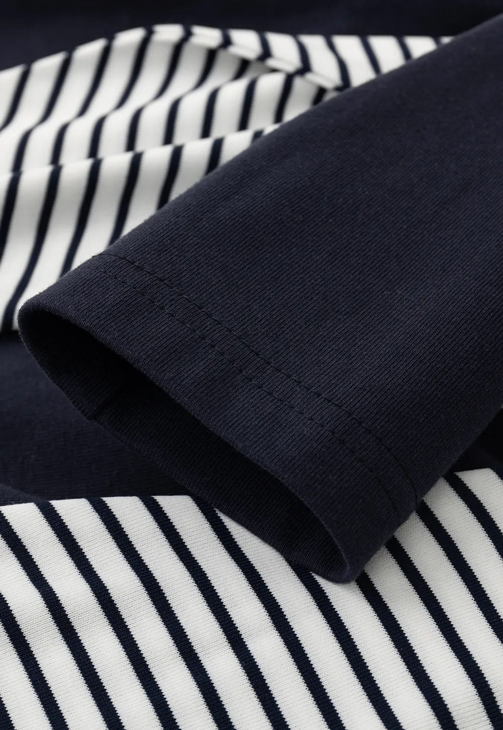 Striped collar tie front short sleeve top