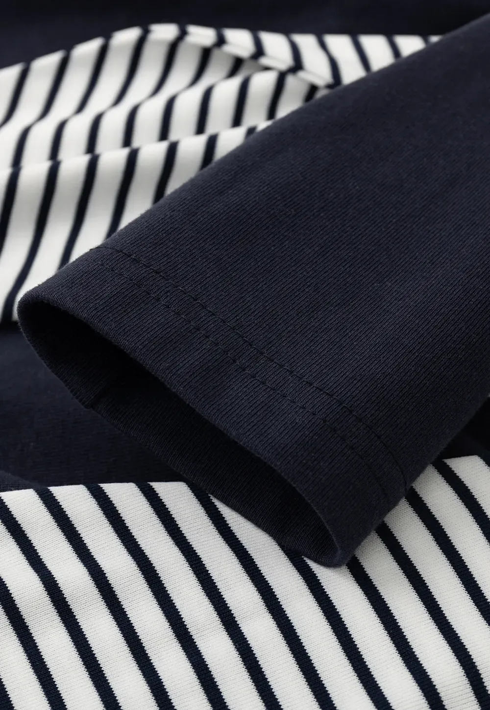 Striped collar tie front short sleeve top