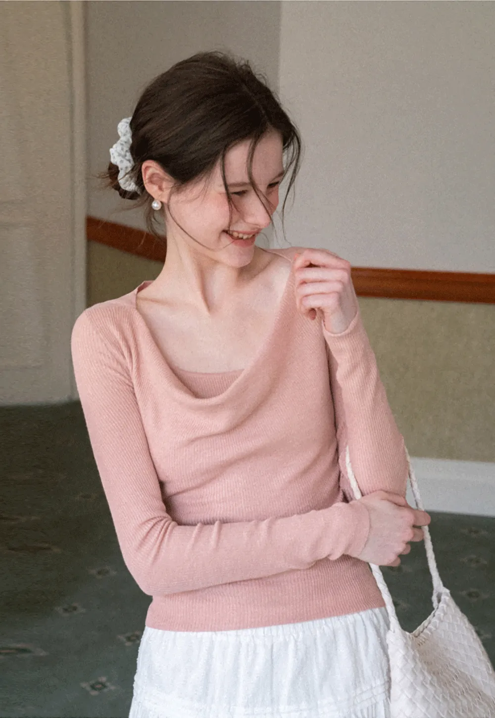 Woolen knit sweater and tank top