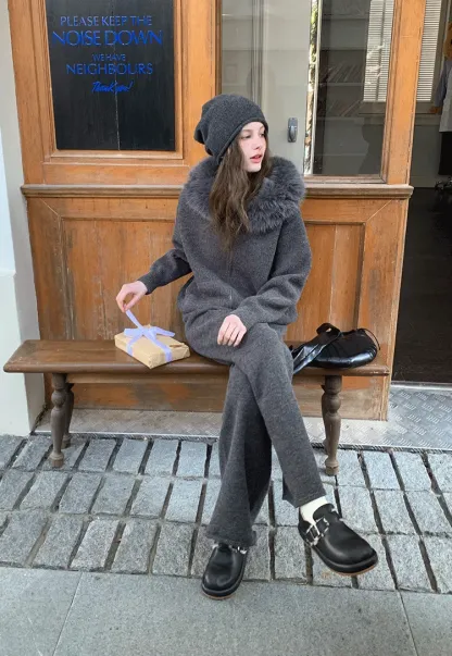 Knit Wide Leg Pants for Comfort and Style