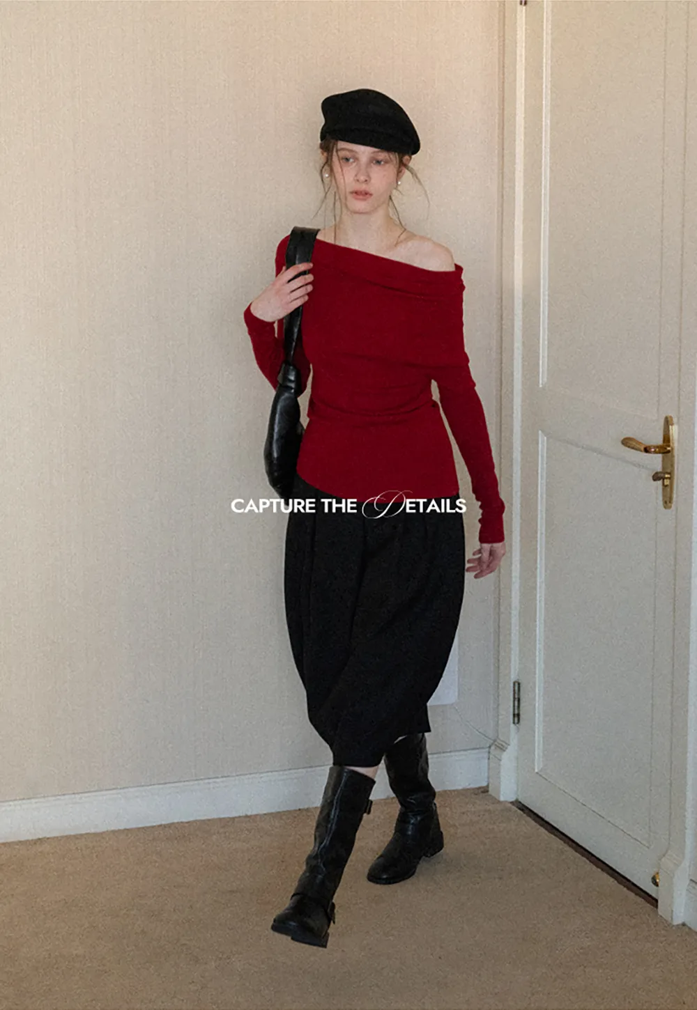 Elegant Pleated Midi Skirt with Flared Design