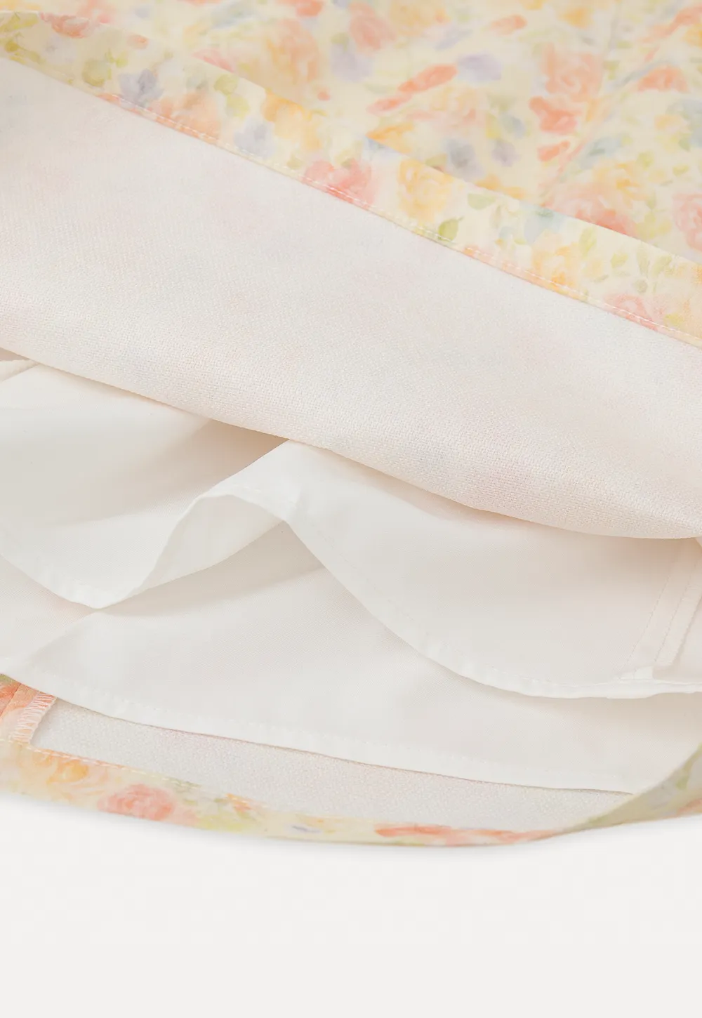 Floral Print Mini Skirt with Fitted Waist