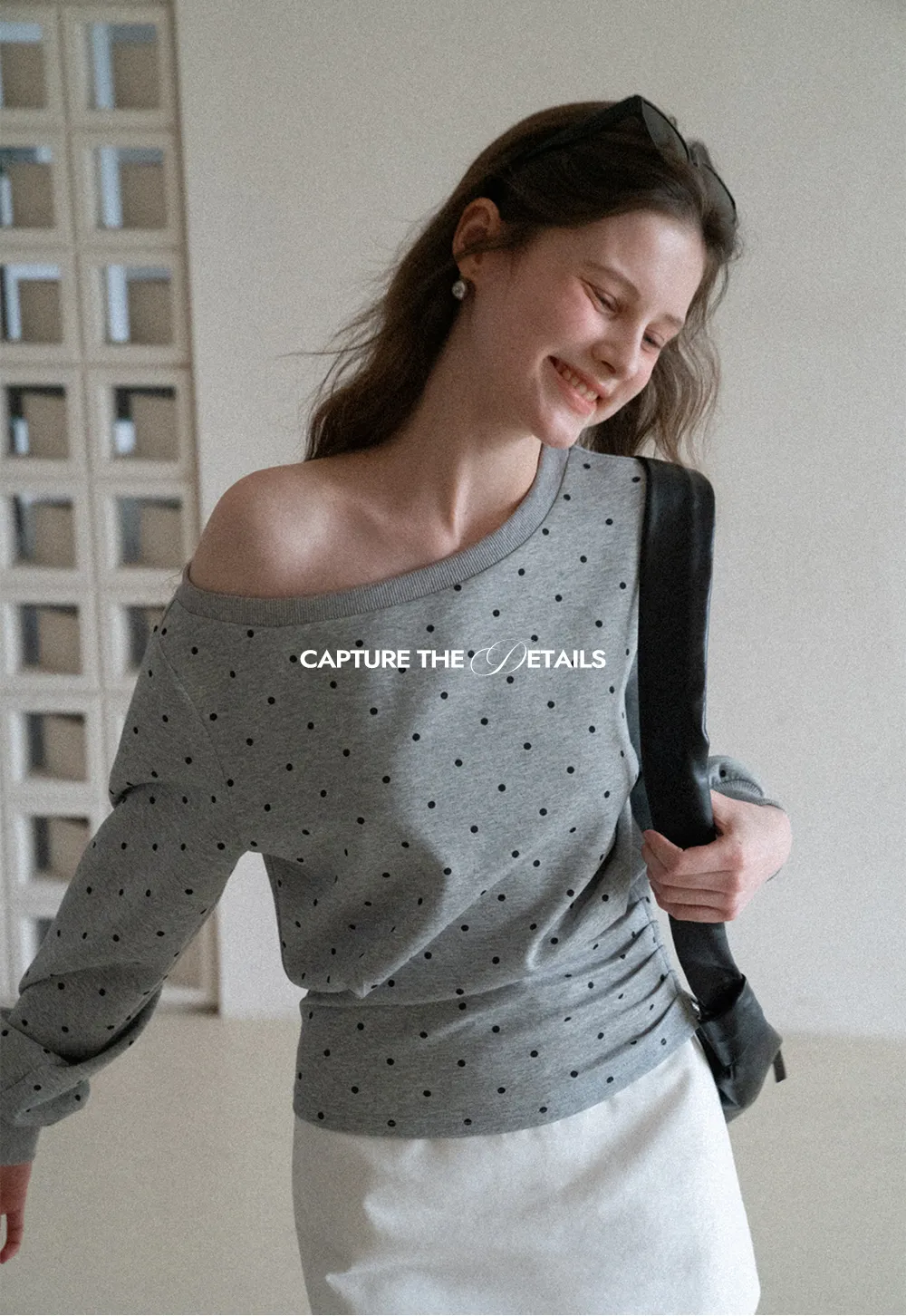 asymmetric sleeve casual sweater top