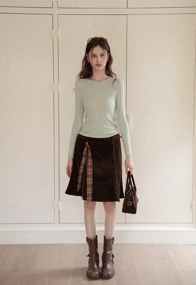 Ribbed Long-Sleeve Tee