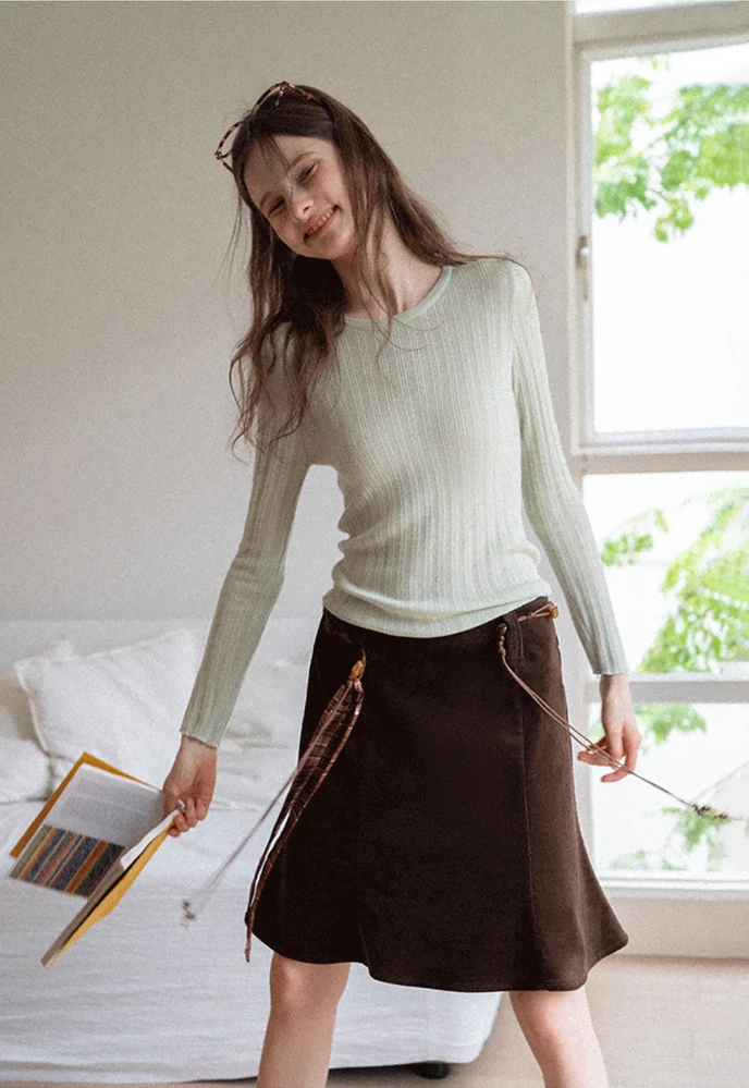 Ribbed Long-Sleeve Tee