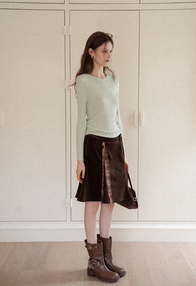 Ribbed Long-Sleeve Tee