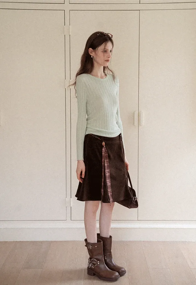 Ribbed Long-Sleeve Tee