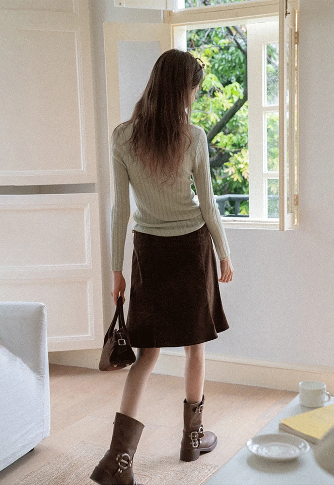 Ribbed Long-Sleeve Tee