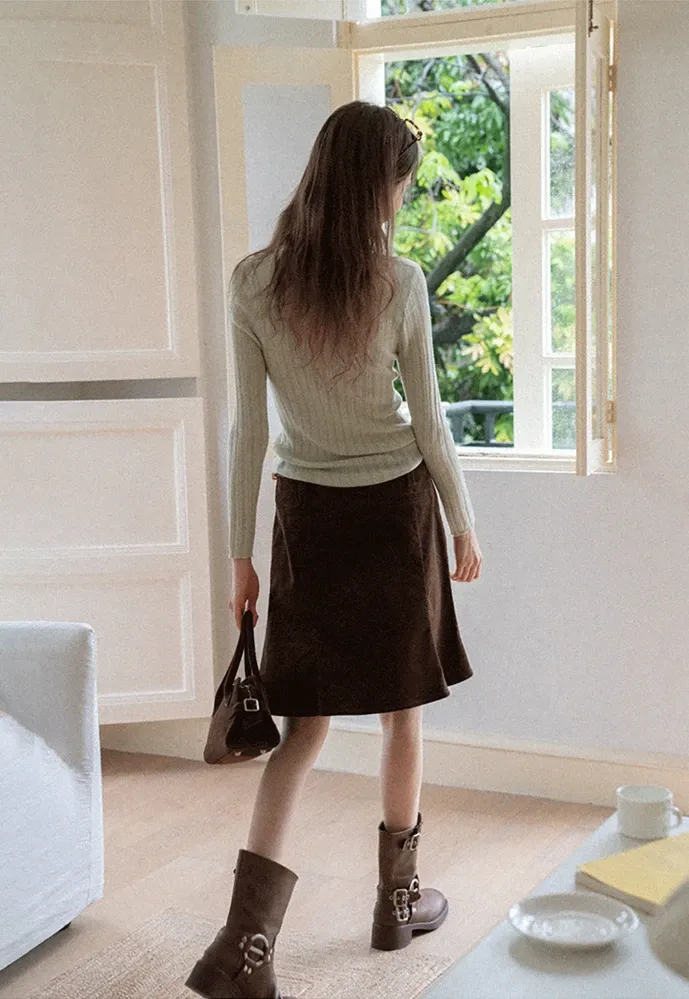 Ribbed Long-Sleeve Tee