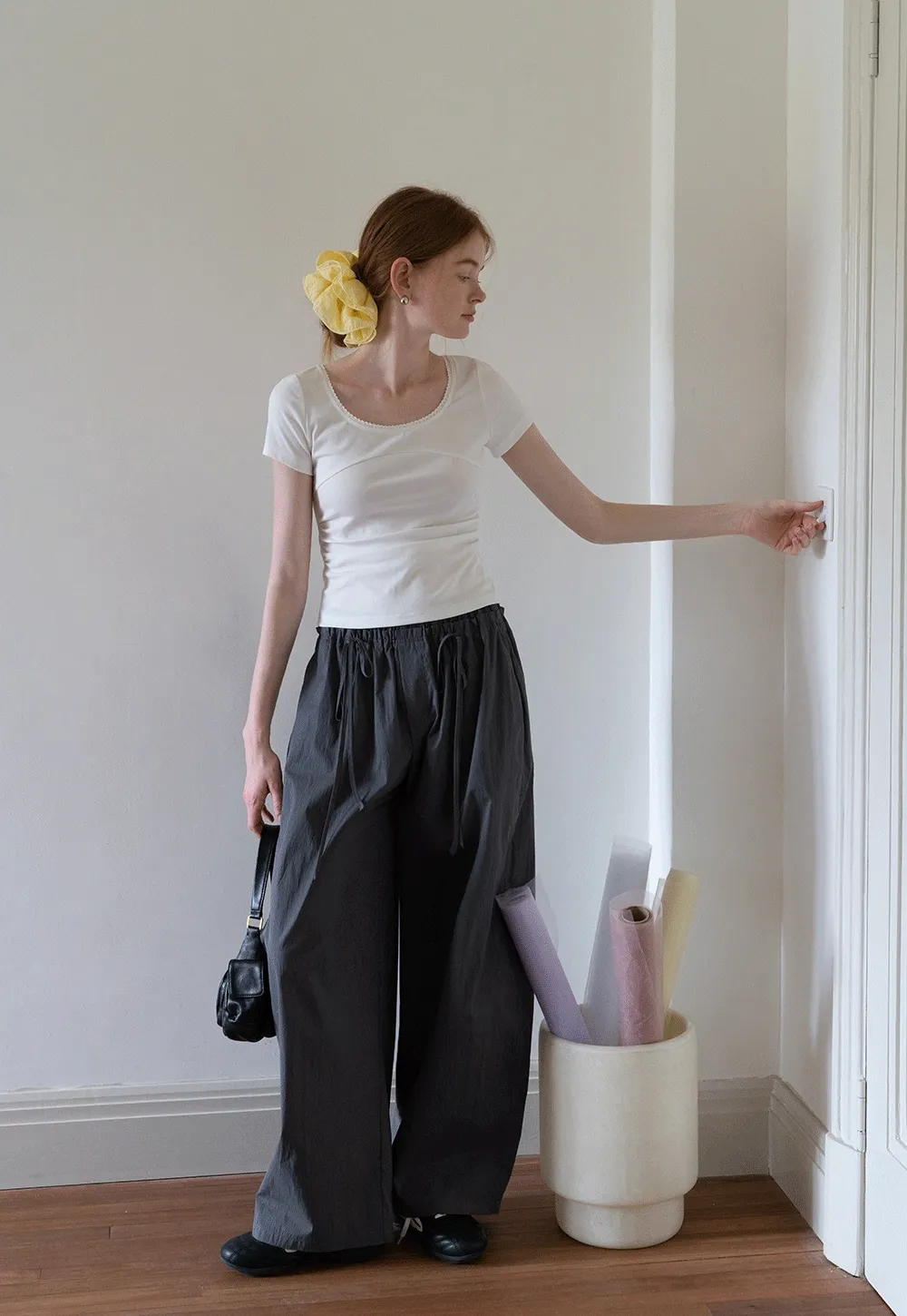 Women's Gray Jogger Banana Pants