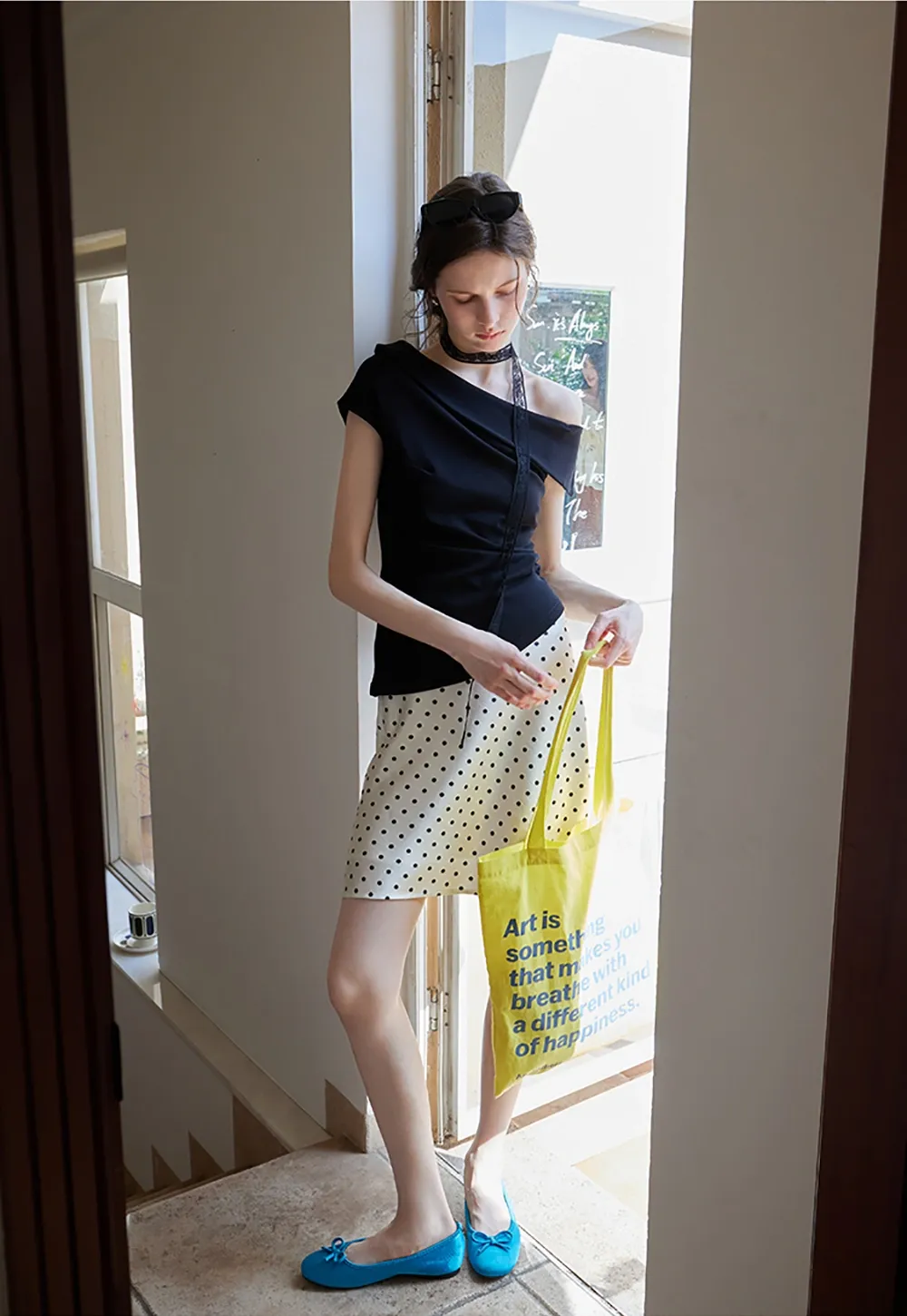 Women’s Asymmetrical Off Shoulder Top