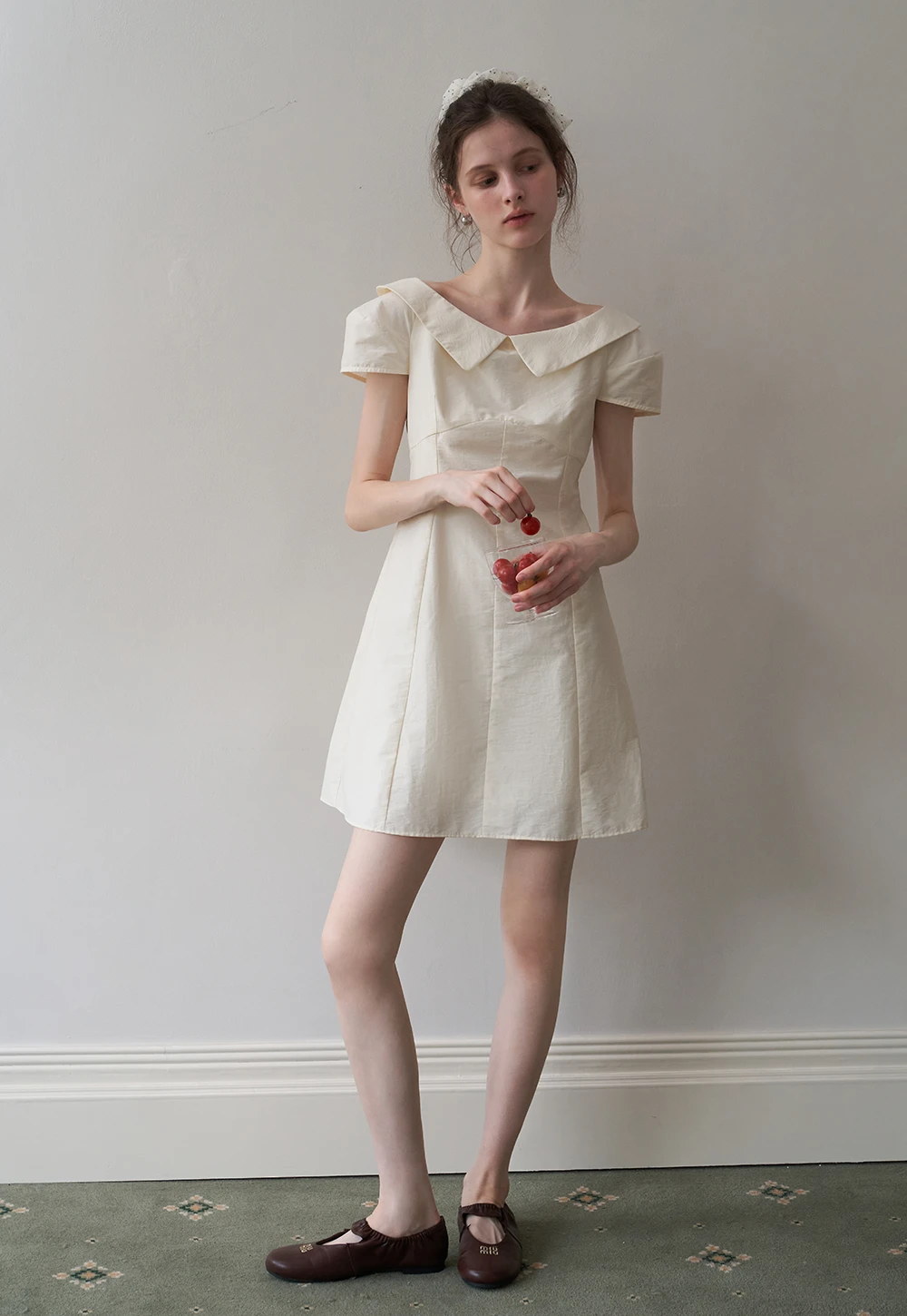 Women’s Sailor-Collar A-Line Mini Dress