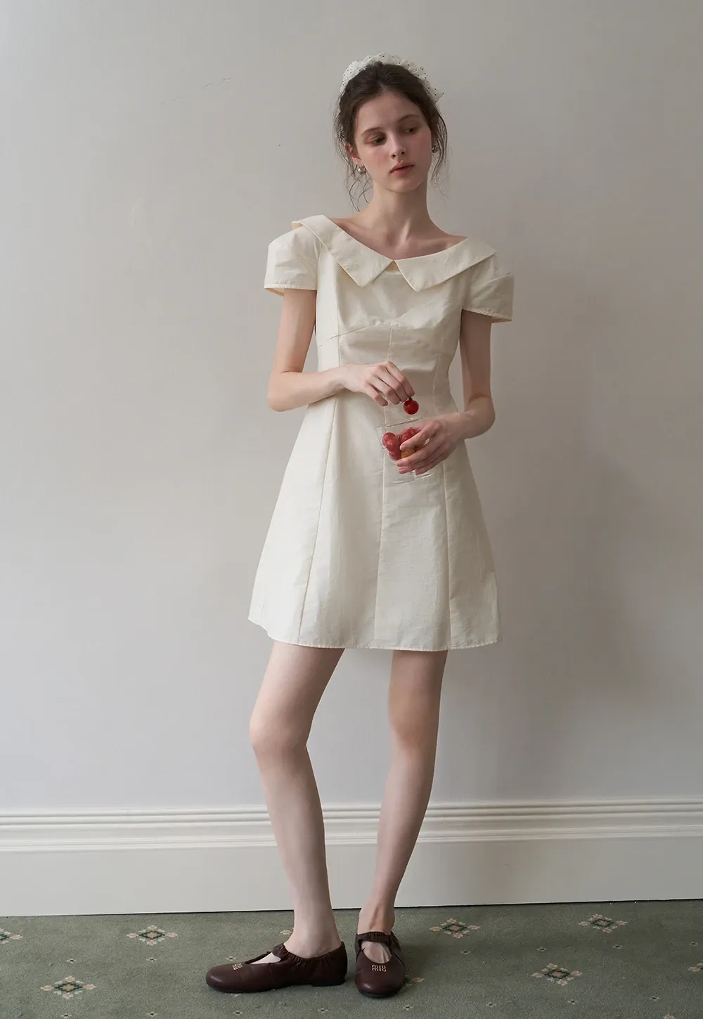 Women’s Sailor-Collar A-Line Mini Dress