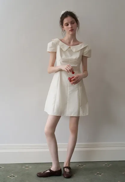 Women’s Sailor-Collar A-Line Mini Dress