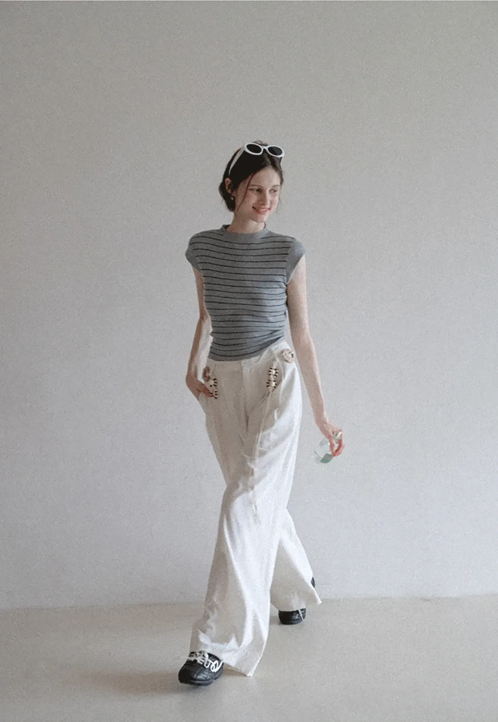 Boho Shell Tassel Wide Leg Pants