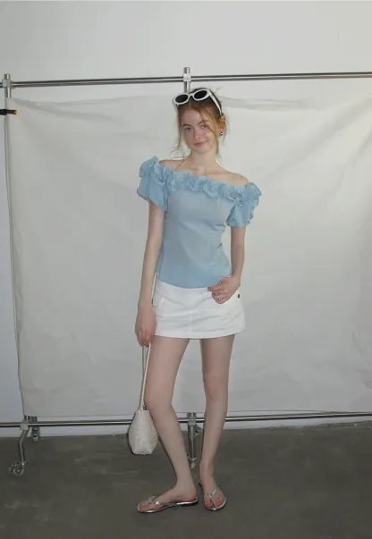 Women’s Off Shoulder Ruffle Blouse