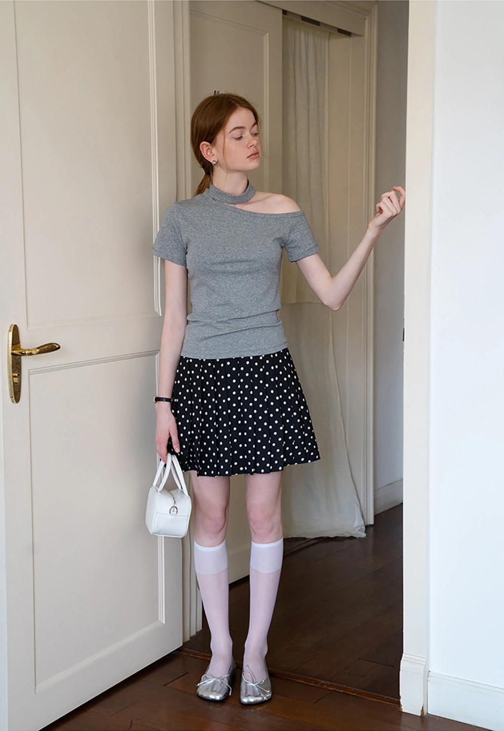 Asymmetrical Neckline Tee