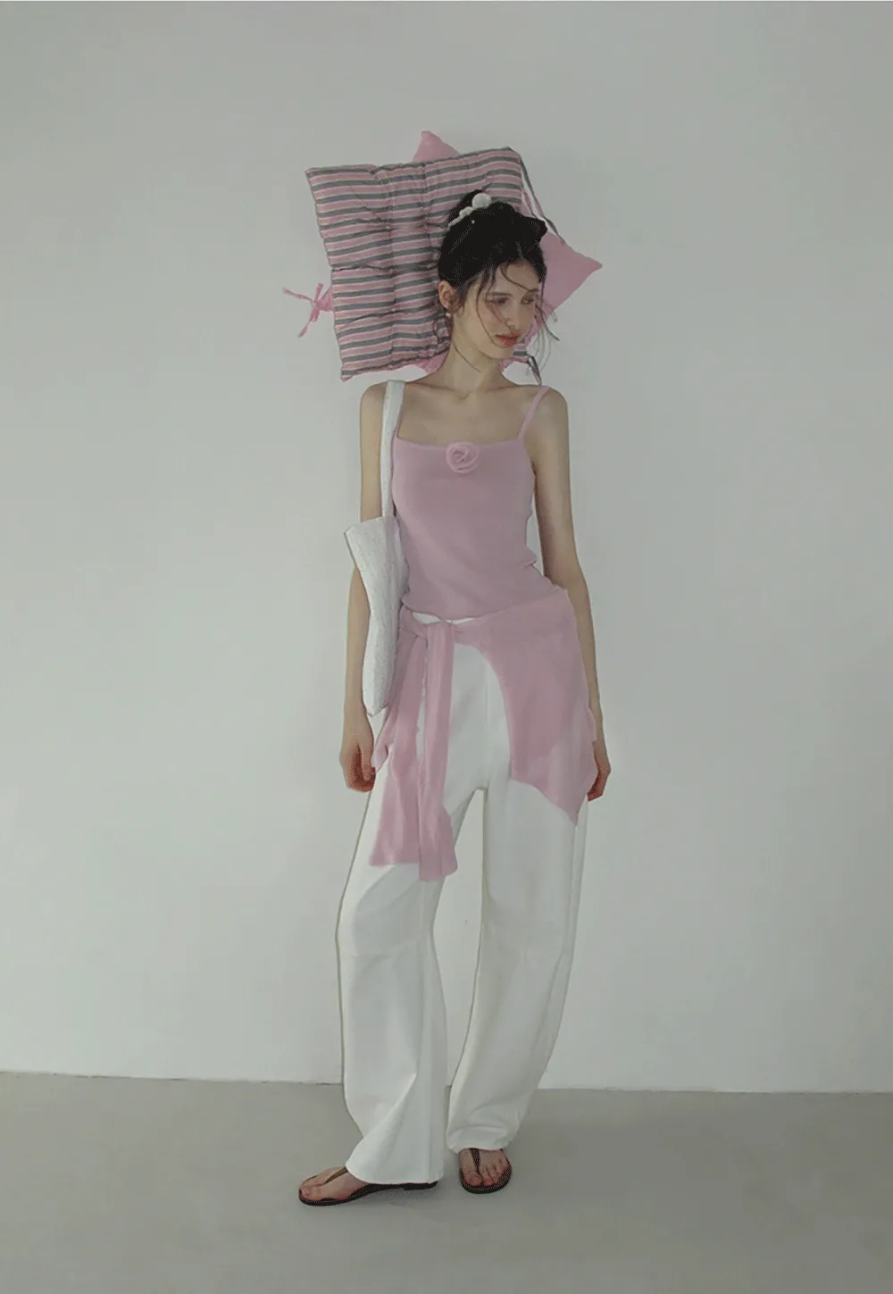 Women's Knit Cami and Sheer Cardigan Set