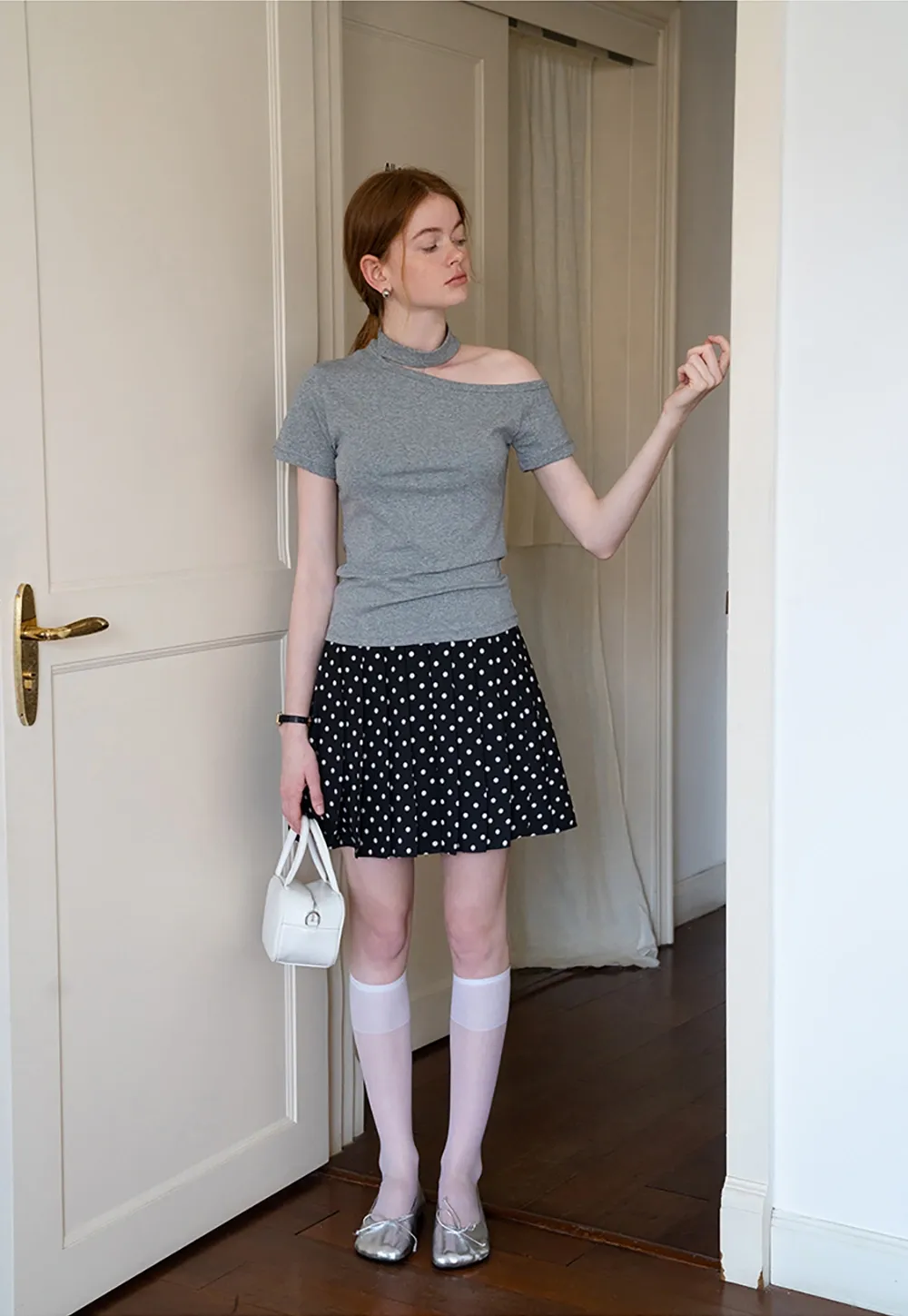 Asymmetrical Neckline Tee