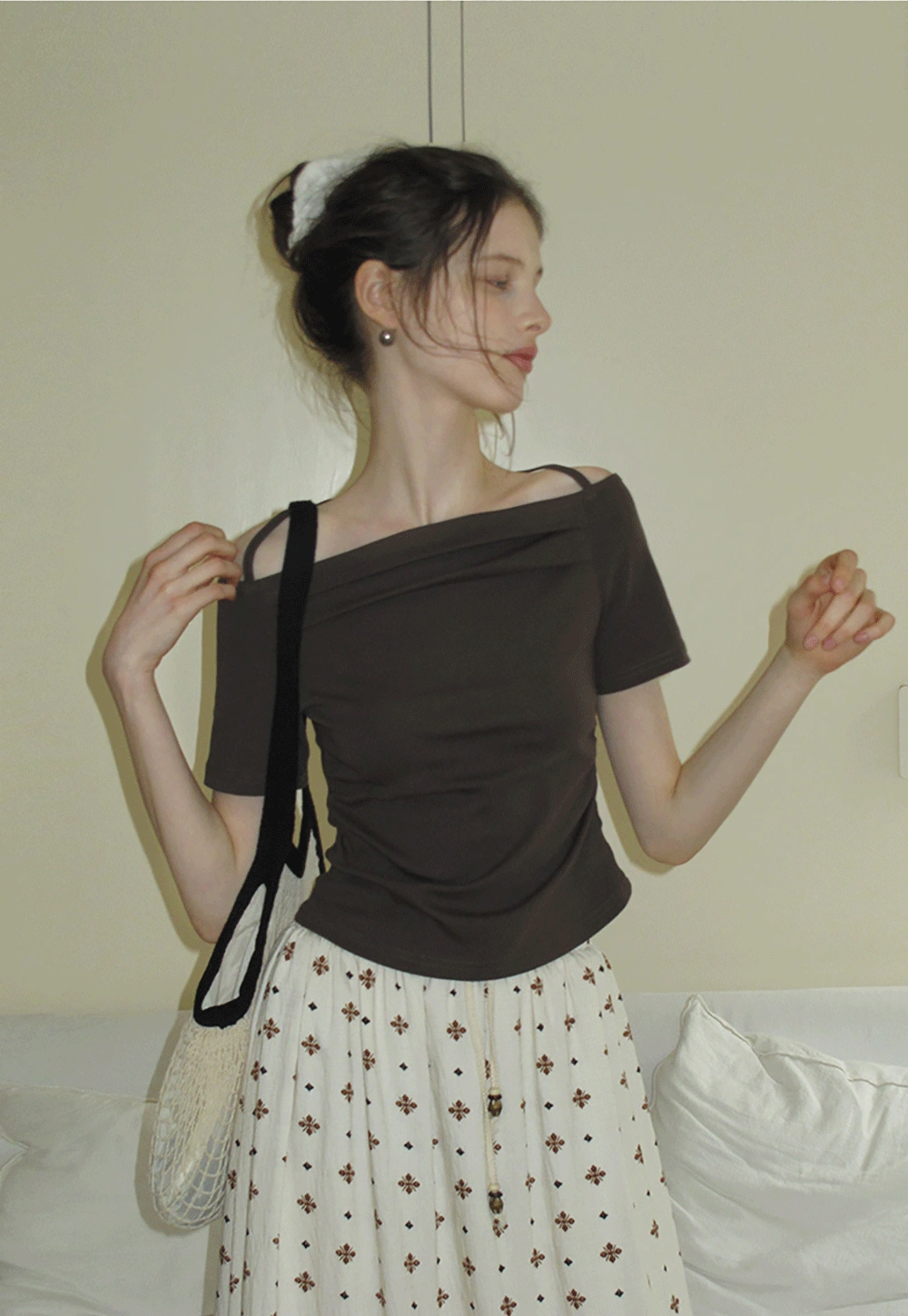 Strappy Off-Shoulder Tee